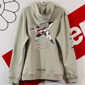 Chrome Hearts x Matty Boy Star Logo Gray Hoodie